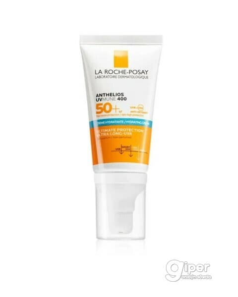 La Roche-Posay Anthelios Ultra SPF 50+ normalny, gury we duýdur derili ýüz üçin krem, 50 ml