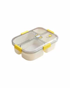 Контейнер пластиковый с 4мя отсеками с крышкой