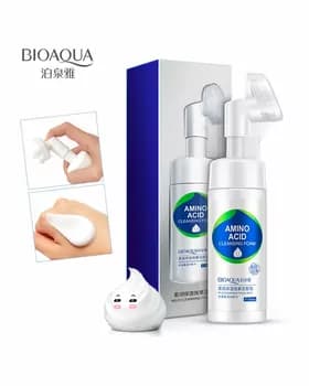 Ýüz ýuwmak üçin arassalaýjy köpük Bioaqua Amino Acid Cleansing Foam, 150 ml