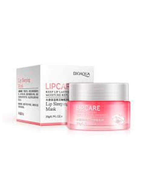 Маска для Губ Ночная LIP CARE Клубничная с Касторовым маслом 20г