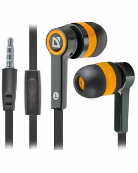 Наушники Defender Pulse 420 (Черный/Оранжевый)