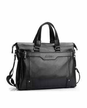 Мужская фирменная кожаная деловая сумка портфель WEIXIER 15036-4