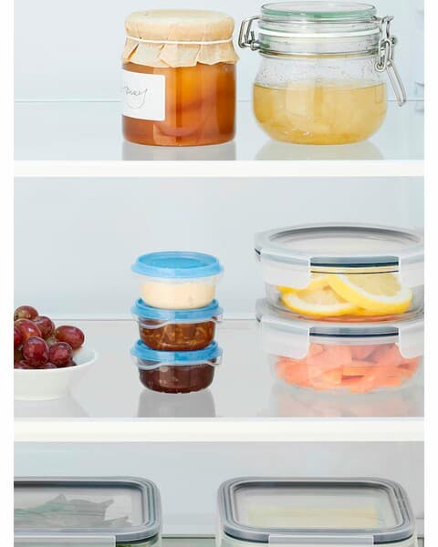 Набор контейнеров IKEA PRUTA 3 шт прозрачный/синий, 70 мл