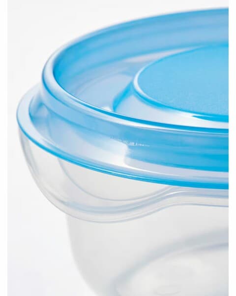 Набор контейнеров IKEA PRUTA 3 шт прозрачный/синий, 70 мл