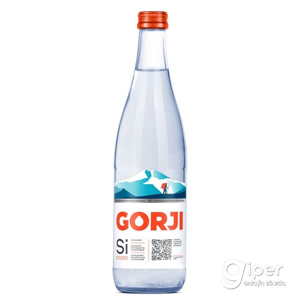 Gazlandyrylan mineral suwy "GORJI" çüýşe, 500 ml