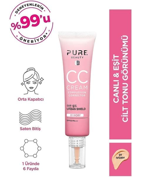 Tonal CC krem - Pure Beauty CC Cream №01