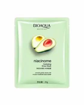 Очищающая маска Bioaqua Niacinome Hydrating Shea Mask с маслом ши и авокадо