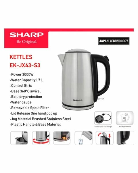 Elektrik çäýnek SHARP EK-JX43-S3