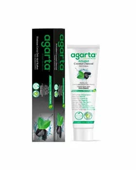 AGARTA  Натуральная зубная паста с экстрактом кокоса и активированным углем без фтора и SLS  100 мл