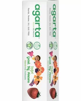 AGARTA  Натуральная детская зубная паста Клубника  не содержит фтора 75 мл