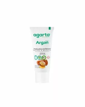 AGARTA  Натуральный питательный крем для ухода за кожей лица и рук с аргановым маслом 20 мл