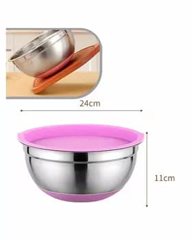 Железная чашка с крышкой 24 см