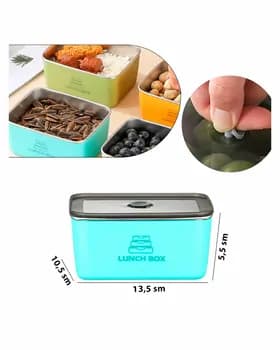 Ланчик зеленый с крышкой