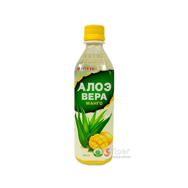 Alkagolsyz gazlandyrylmadyk içgi Lotte Aloe wera mango tagamly 500 ml