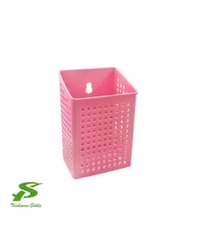 Органайзер пластиковый,розовый,квадратный