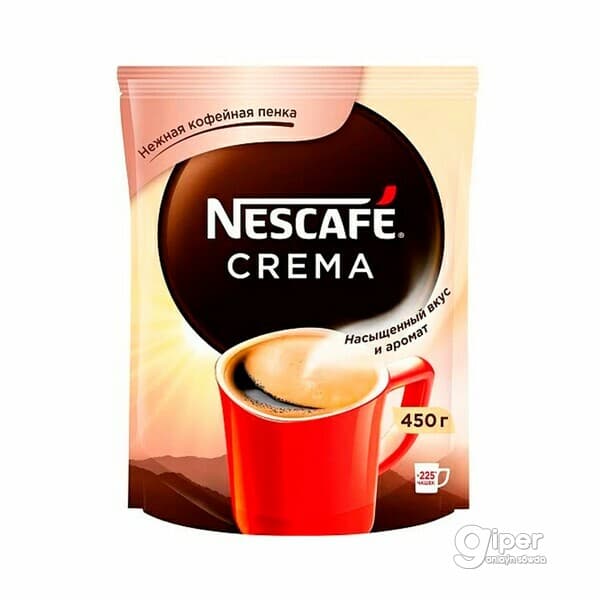 Kofe Nescafe Gold "Crema" paket gapda, 450 gr