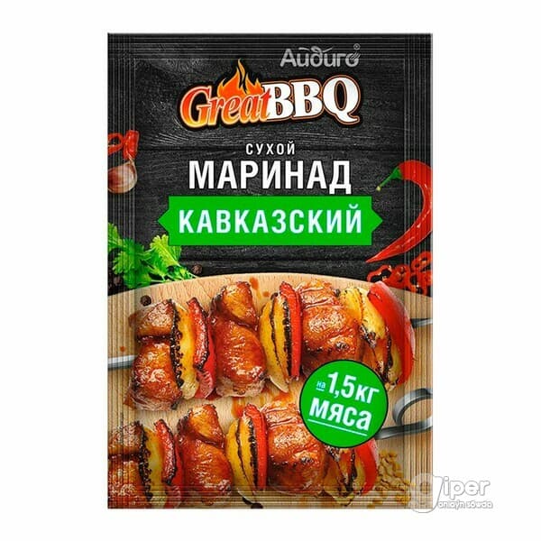 Приправа "Айдиго" маринад сухой Кавказский Great BBQ, 35 гр