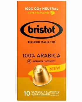 Кофе в капсулах BRISTOT "100% Арабика" - 10 шт