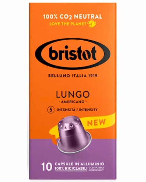 Kofe Kapsula Bristot "Lungo" - 10 sany