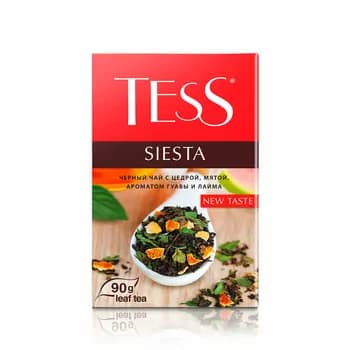 Черный чай Tess Siesta рассыпной чай, 90 гр