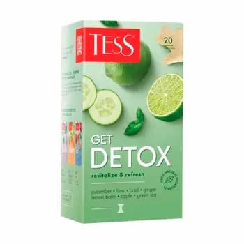 Чай травяной Tess "Get Detox" сс пряностями и цитрусом, 20  пак*1,5 гр