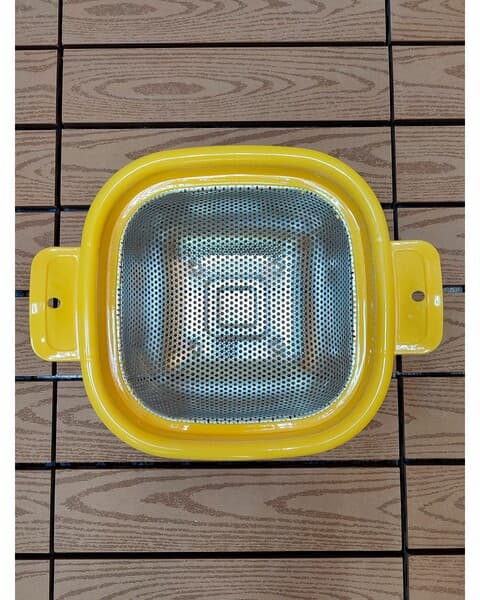 Железный дуршлаг, желтый