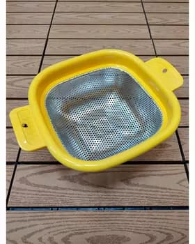 Железный дуршлаг, желтый