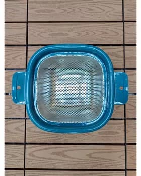 Железный дуршлаг, синий