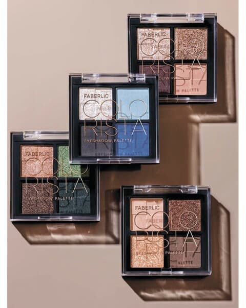 Göz kölegesi palitrasy Faberlic Colorista, ton "Kaşaň mahаgony", 5128, 4 г