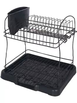 Сушилка для посуды 45*20см, цвет черный