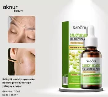 SADOER salicylik aksidly syworotka düwürtigi we düwürtik yzlaryny aýyrýar 30 ml