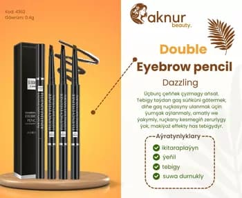 "Bioaqua" Карандаш для бровей с щеточкой Senana Eyebrow Pencil Dazzling Both Ends В011 - черный