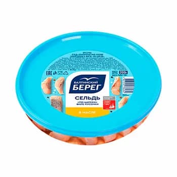 Takgaz file-bölekleri ýagda Балтийский Берег "По-Царски", 200 gr