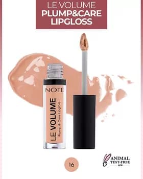 Blesk dodak üçin - Note Le Volume Plump & Care Lipgloss №16