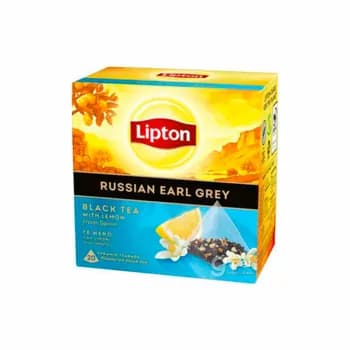 Lipton "Russian Earl Grey" черный чай с лимоном,  (20 пакетиков) 34 г
