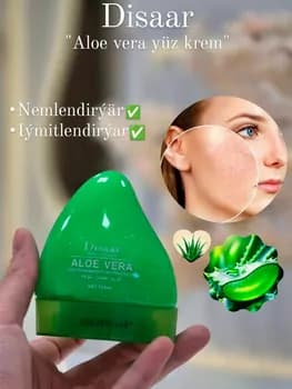 Disaar aloe wera ýüz üçin krem nemlendirýär we iýmitlendirýär