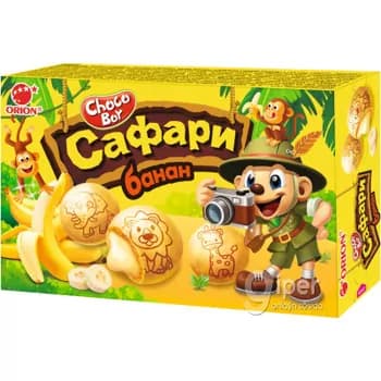 Orion "Choco boy Сафари " banan tagamly köke 39 gr