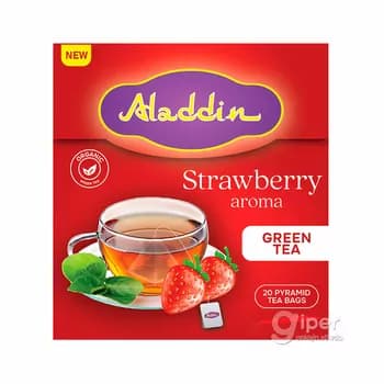Gök çaý "Aladdin" ýertudana tagamly, haltajykly, 20 sany, 34 gr