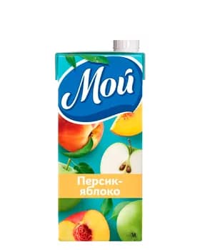 Нектар Сады Придонья "Мой" яблоко и персик с мякотью, 950 мл