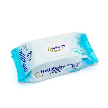 Детские влажные салфетки Babybella "Sensitive", 120 шт