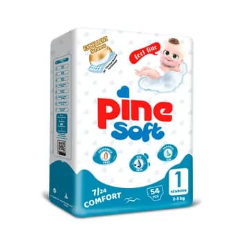 Подгузники Pine "Soft" Newborn №1 (2-5 kg), 40 шт