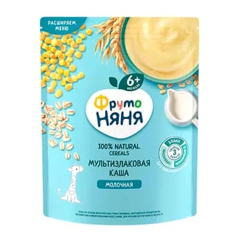 Çagalar üçin multizlakly şüle "ФрутоНяня" süýtli, 200 gr