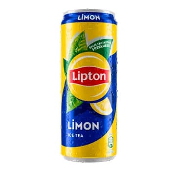 Холодный черный чай "Lipton" со вкусом лимона, 330 мл