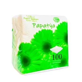 Aşhana salfetkalar "Papatýa", 100 sany (ýaşyl)