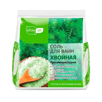 Wanna üçin duzy Nature List "Хвойная" arça we tar, 500 gr