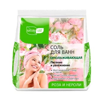 Wanna üçin duzy Nature List "Омолаживающая" bägül we neroli, 500 gr