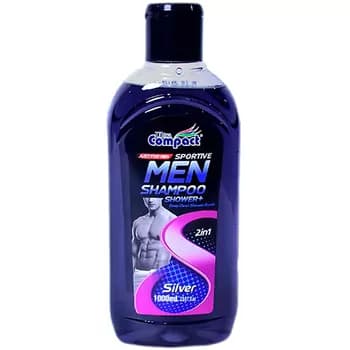 Şampun + duş geli Ultra Compact Men "Silver" 2in1, 1000 ml