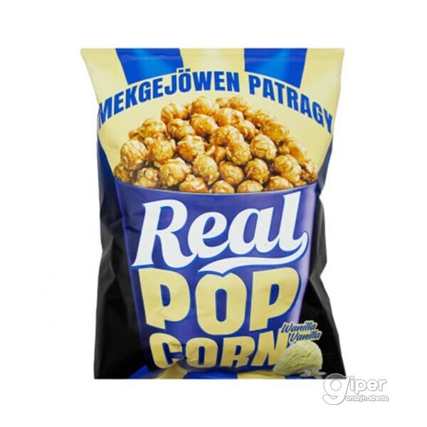 Popkorn "Real" süýji-wanilli ýeňiljek mekgejöwen patragy, 50 gr