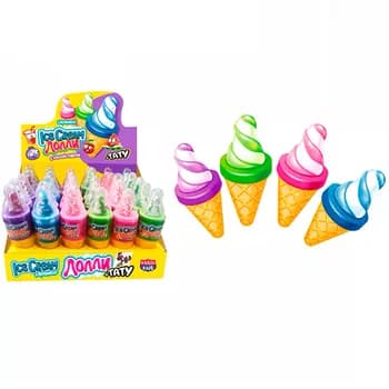 Карамель Канди Клаб "Ice Cream Лолли" с татуировкой, ассорти, 5 г