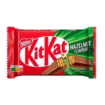 Şokoladly wafli KitKat "Hazelnut" (4 bölekli), 41,5 gr